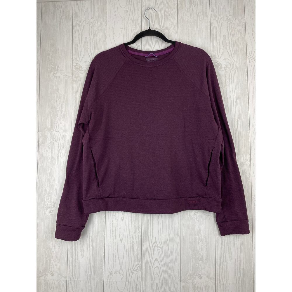 Patagonia Womens Capilene Thermal Weight Crew Polartec Baselayer Purple Sz L EUC - Picture 2 of 9